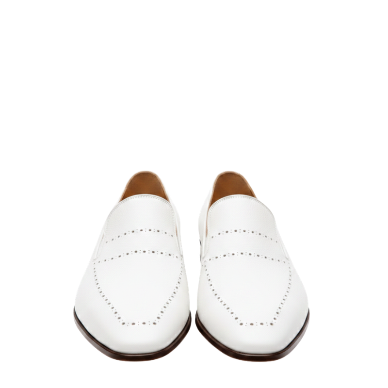 Azure Grace Leather Santorini Mist Loafer