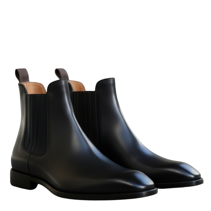 Arco Leather Chelsea Boot with Curve Toe