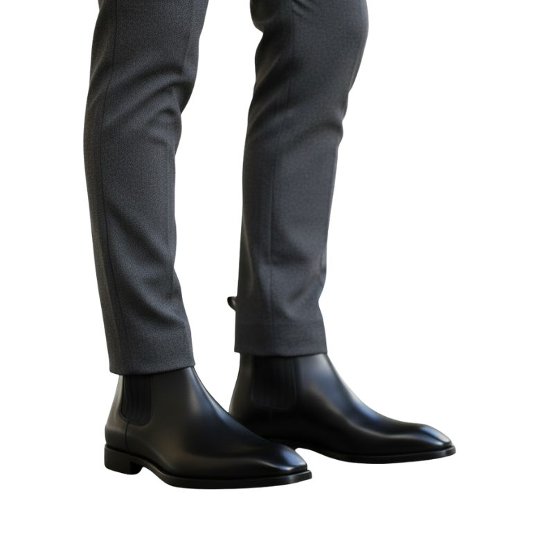 Arco Leather Chelsea Boot with Curve Toe