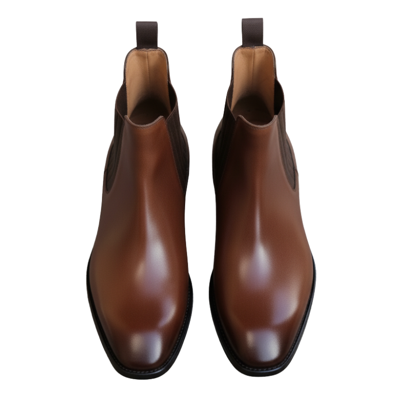 Arco Leather Chelsea Boot with Curve Toe