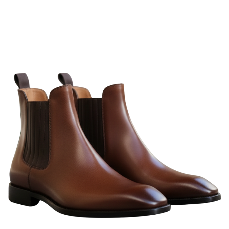 Arco Leather Chelsea Boot with Curve Toe