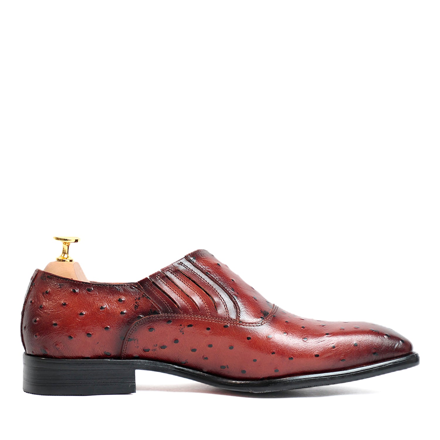 Basil Ostritch Slip on Loafers