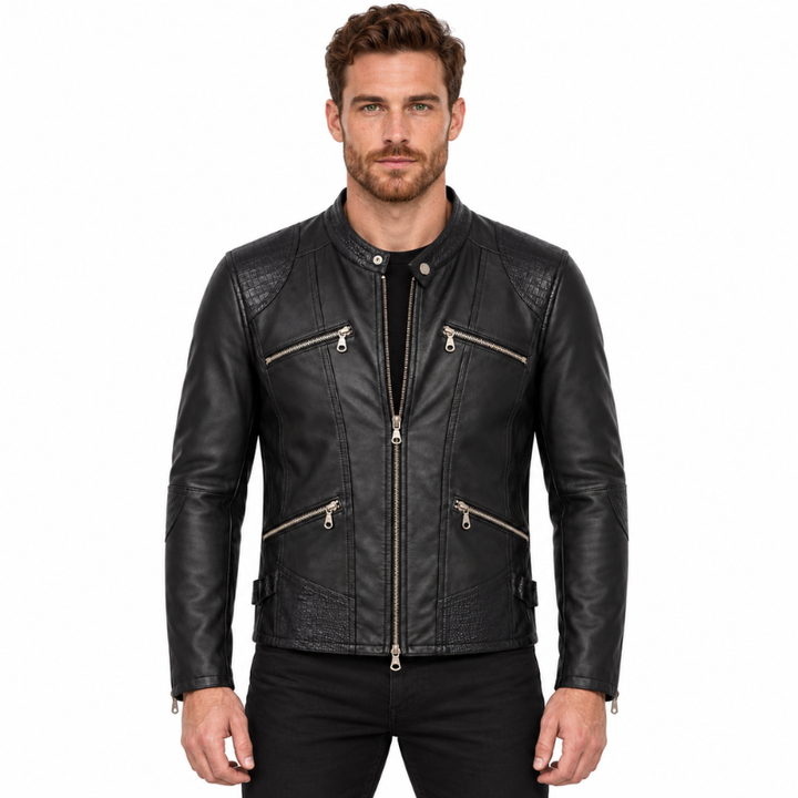 Biker Style Leather Jacket