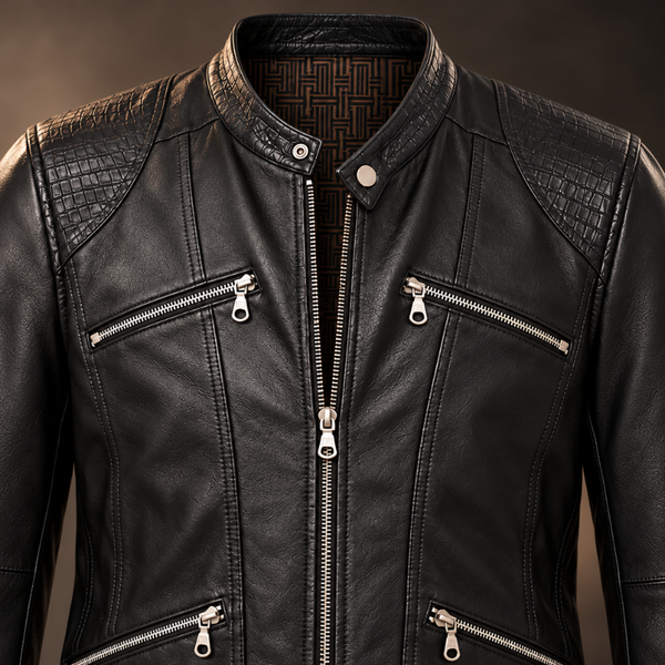 Biker Style Leather Jacket