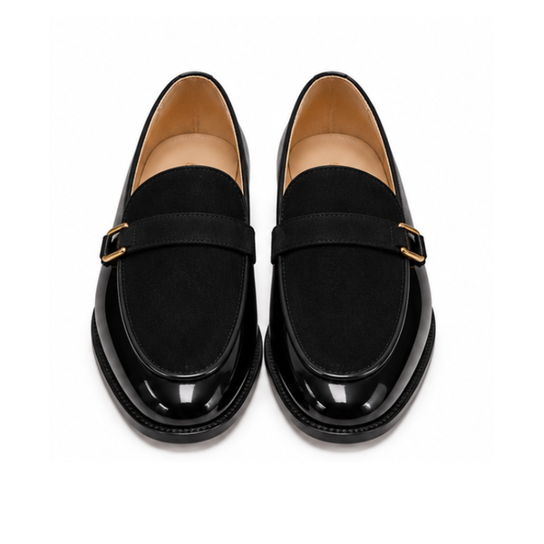 Luxury Elegance Suede Buckle Loafers