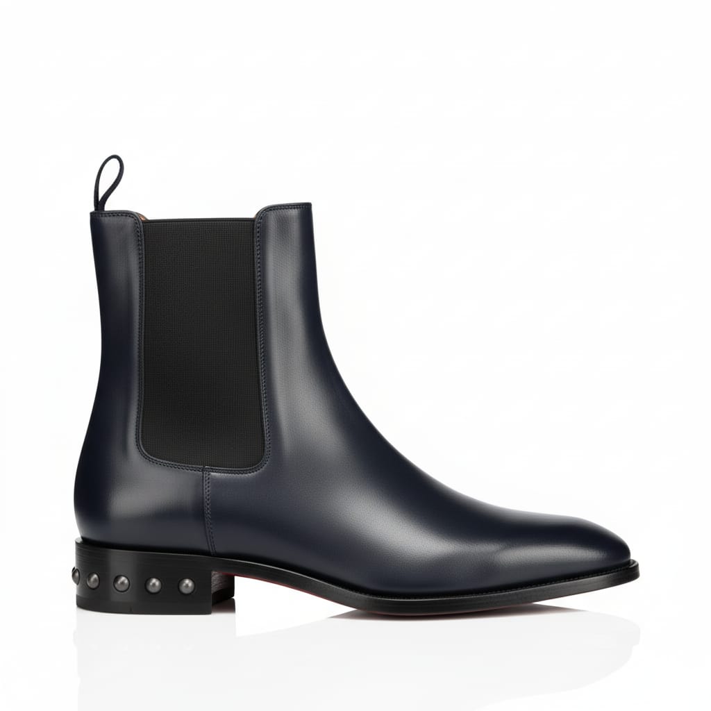 Coal Leather Chelsea Boots