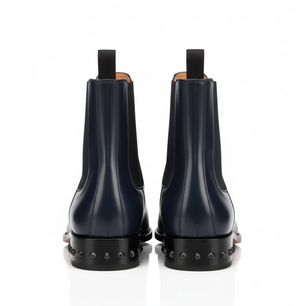 Coal Leather Chelsea Boots