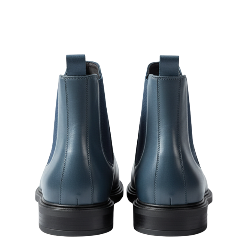 Men's Polished Leather Chelsea Boots