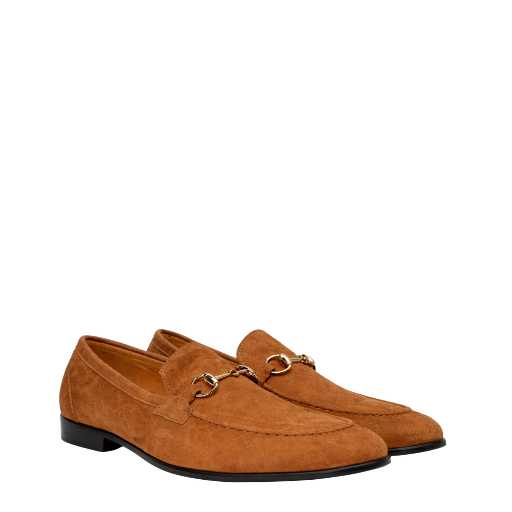 Royale Suede Italian Horsebit Loafers