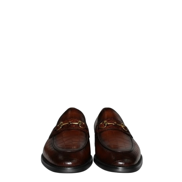 Italian crafted Classic Croco Bit Loafers