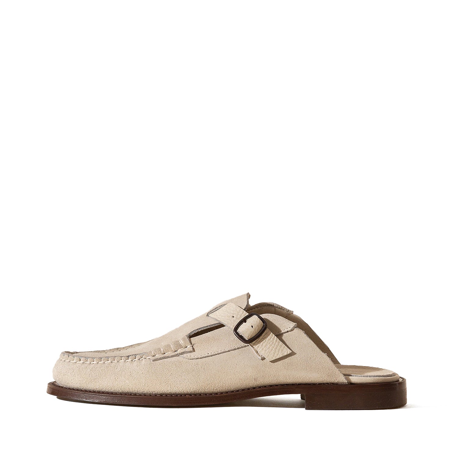 Men's Buckle-strap Mule Loafer