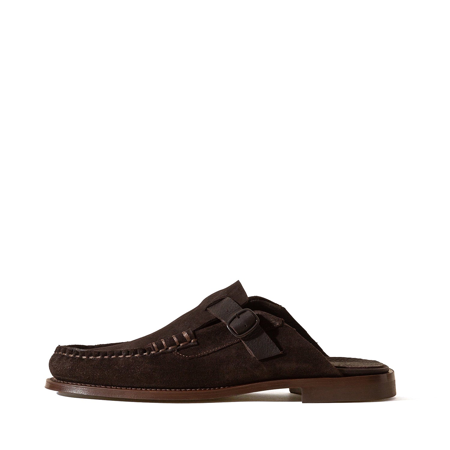 Men's Buckle-strap Mule Loafer