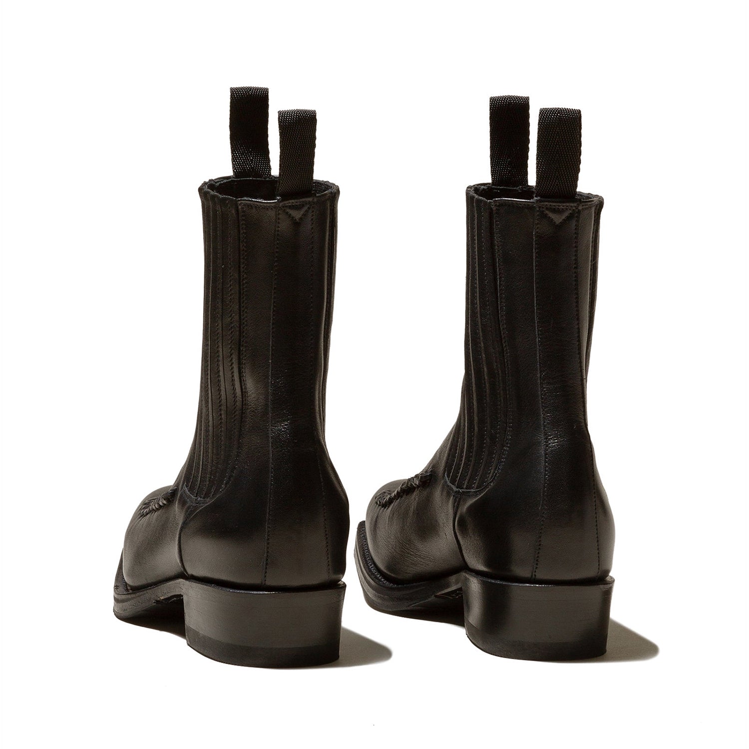 Men's Square-Toe Brown Braided Detail Chelsea Boot