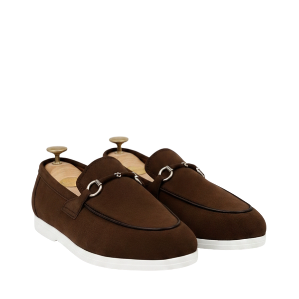 Casual Chic Suede Horsebit Loafers