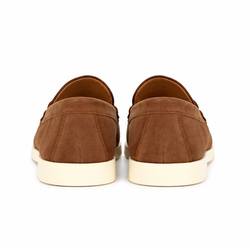 Casual moccasin in leather