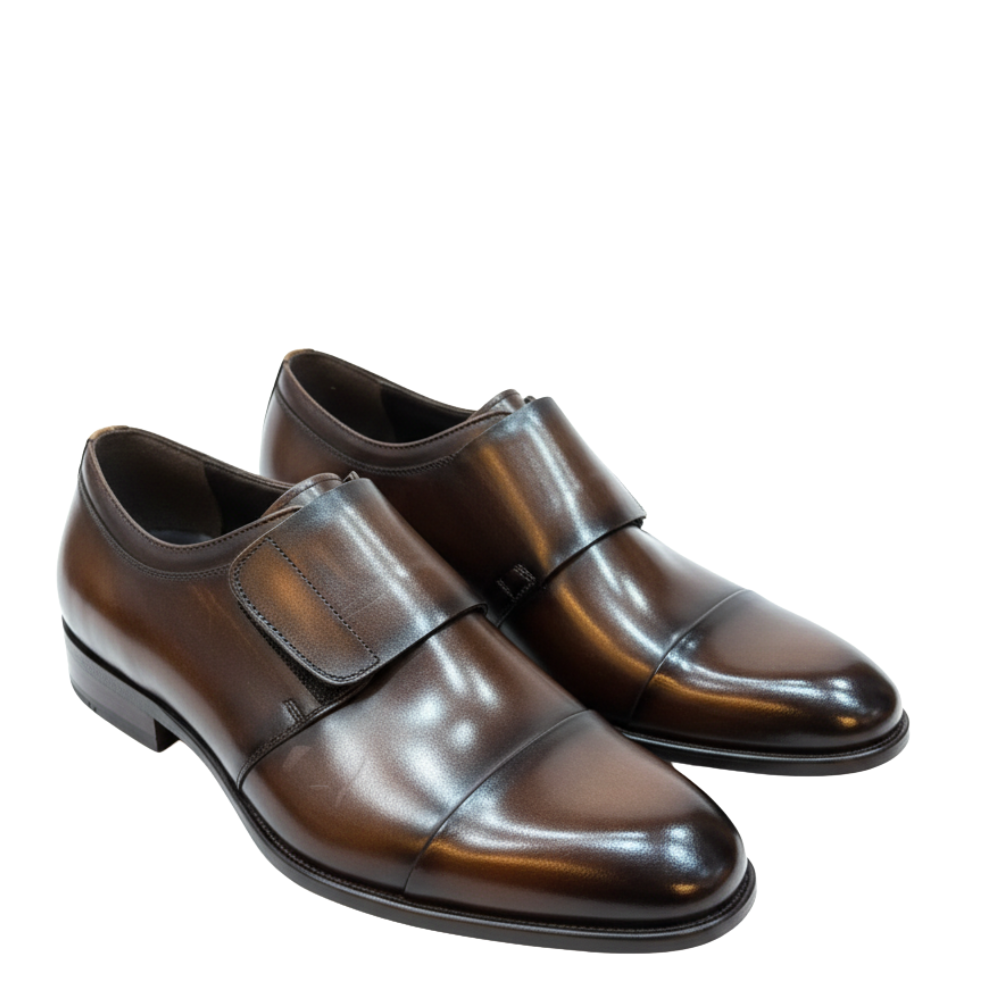 Cavalier Burnished Leather Strap Formal Shoes