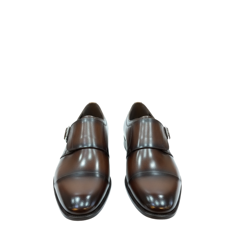 Cavalier Burnished Leather Strap Formal Shoes