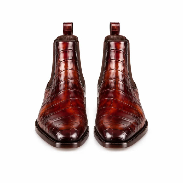 Cavallo Croc Chelsea Boots — front