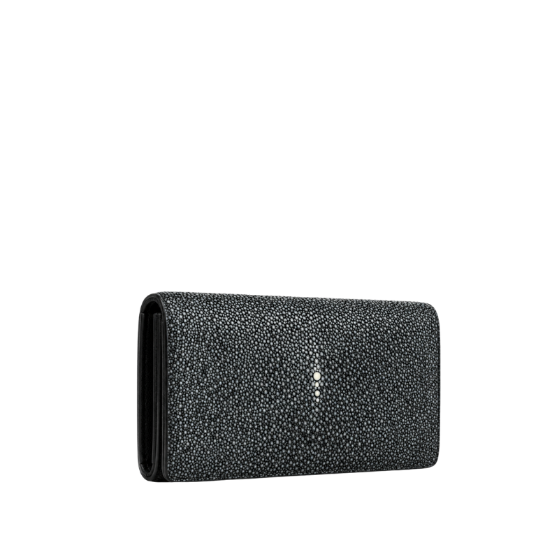 Caviar Textured Continental Wallet