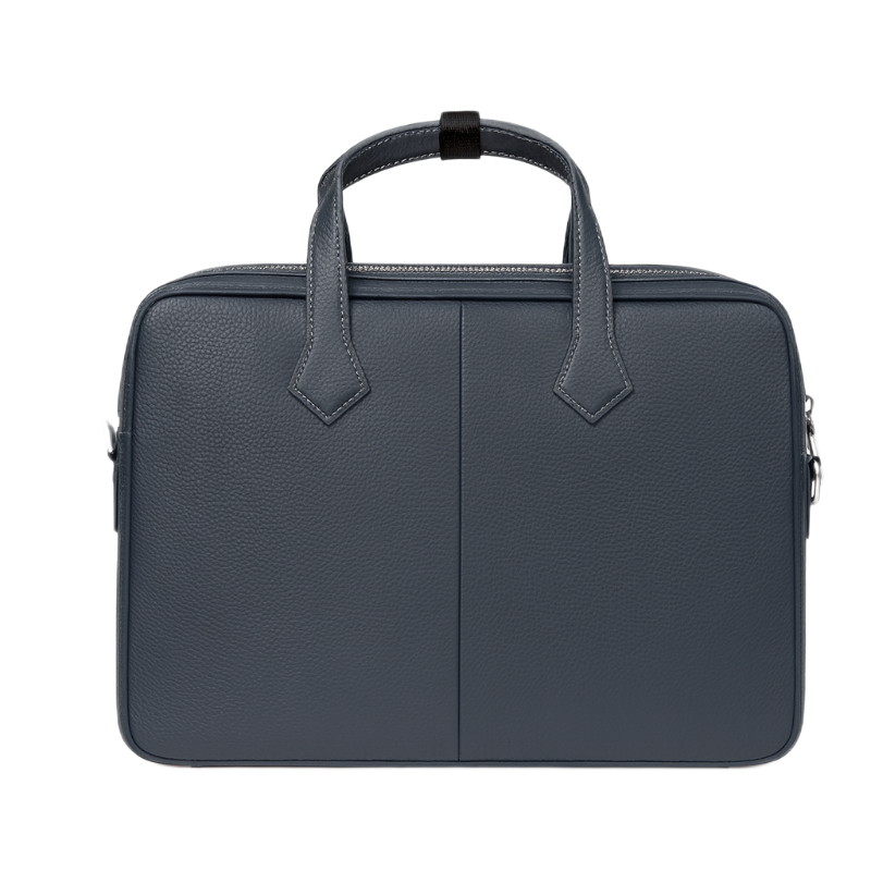 Italian Milano Textured Blue Briefcase Edition
