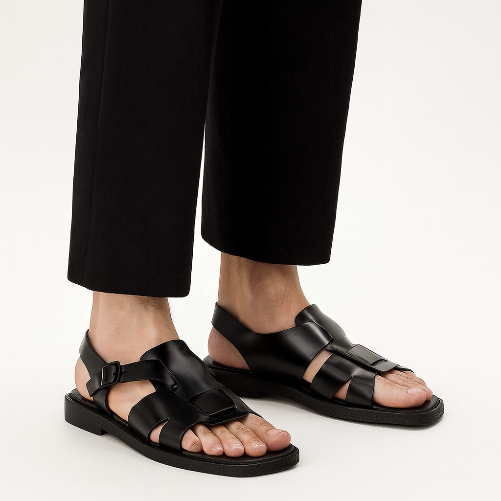 Men's Square-Toe Fisherman Sandal