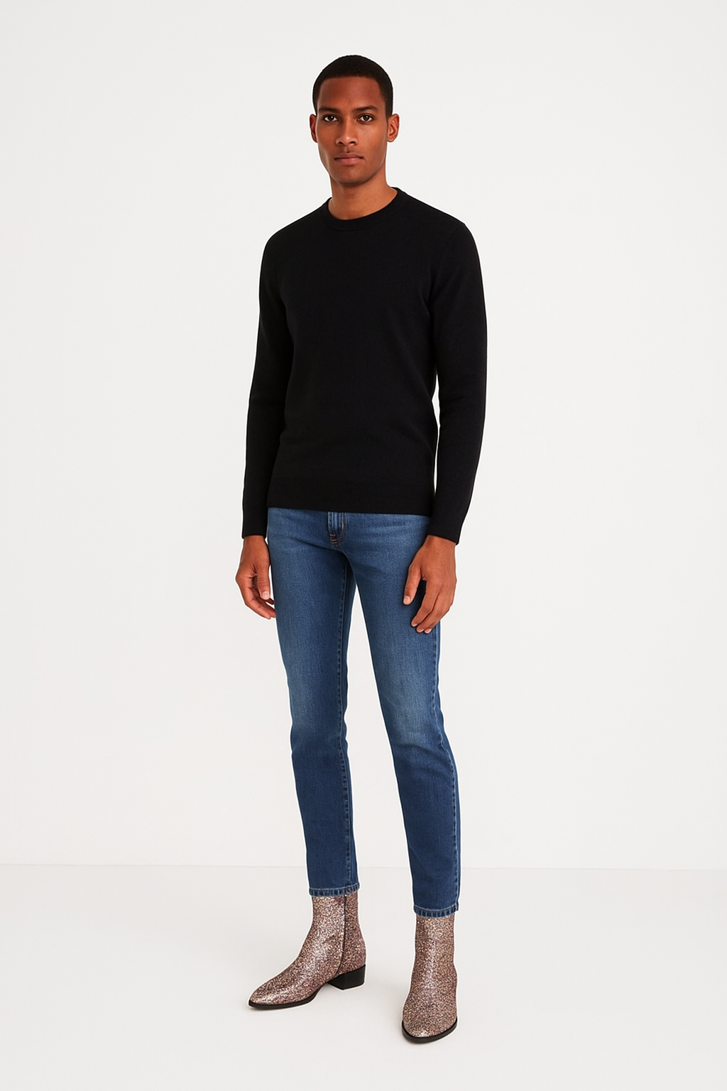 Side Zip Boot with Silver Toe