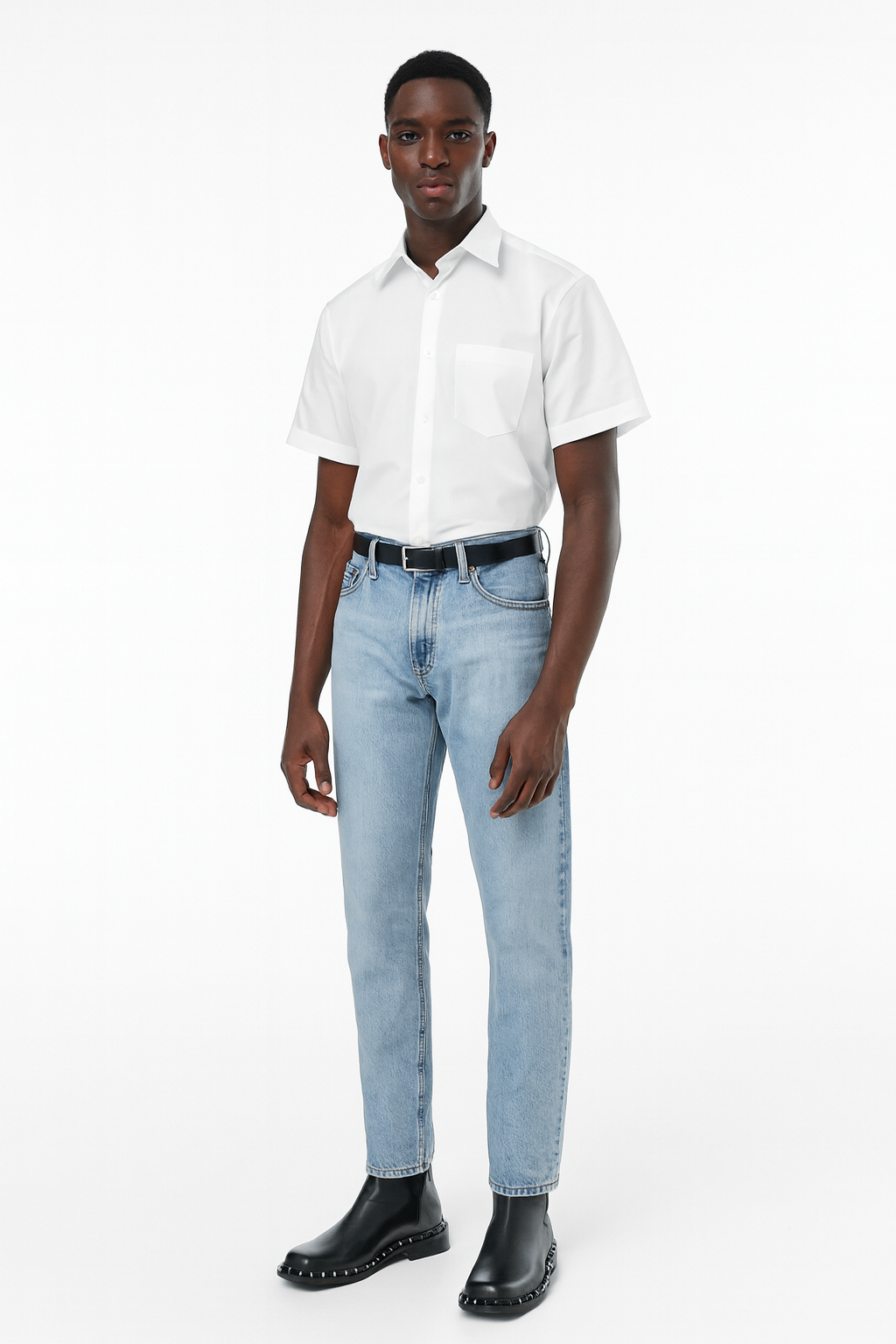 Rockstud Leather Boots