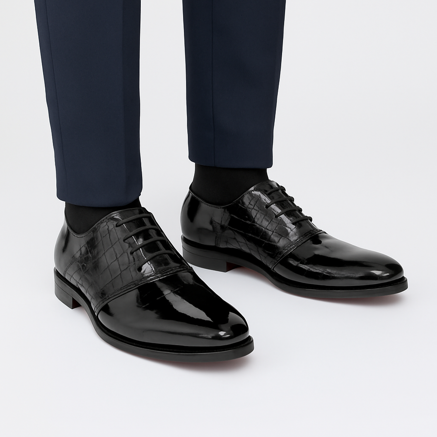 Luxury Patent Saddle Shoes