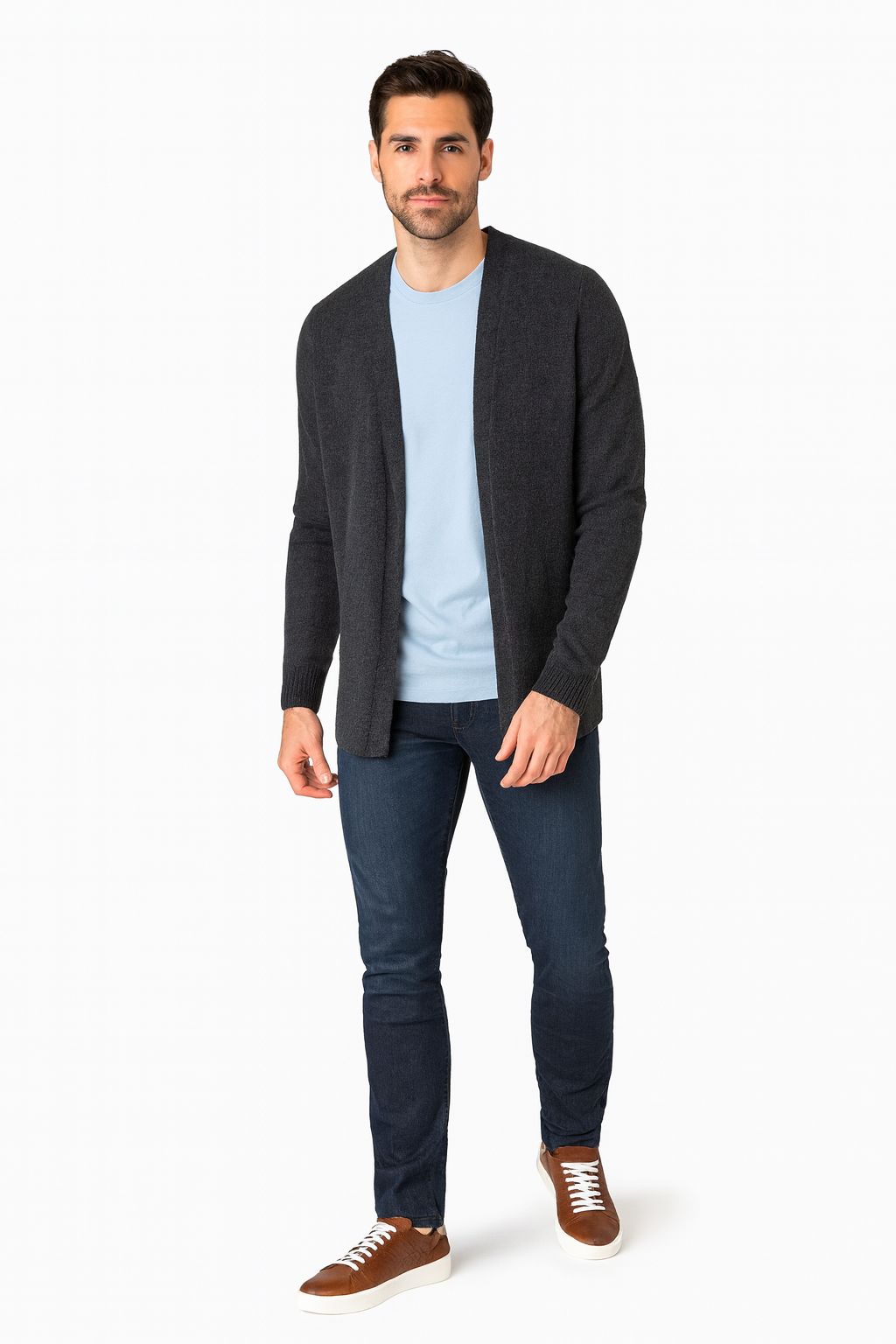 Casual Brown Woven Leather Italian