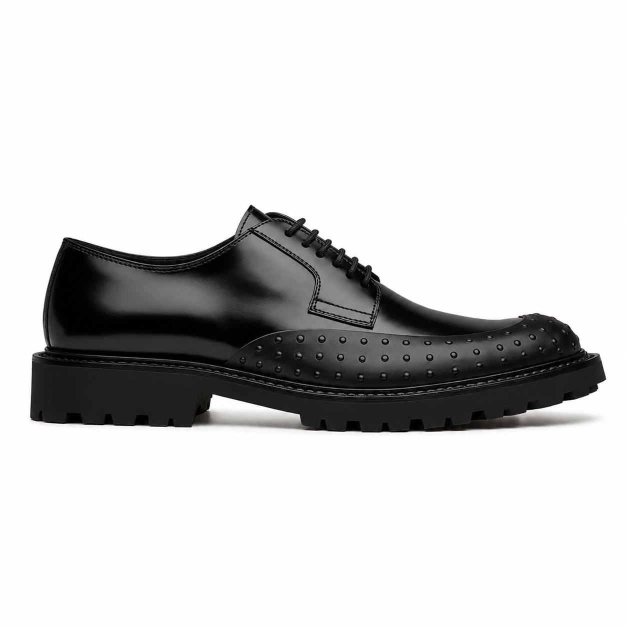 Premium Black Leather Brogue Shoes