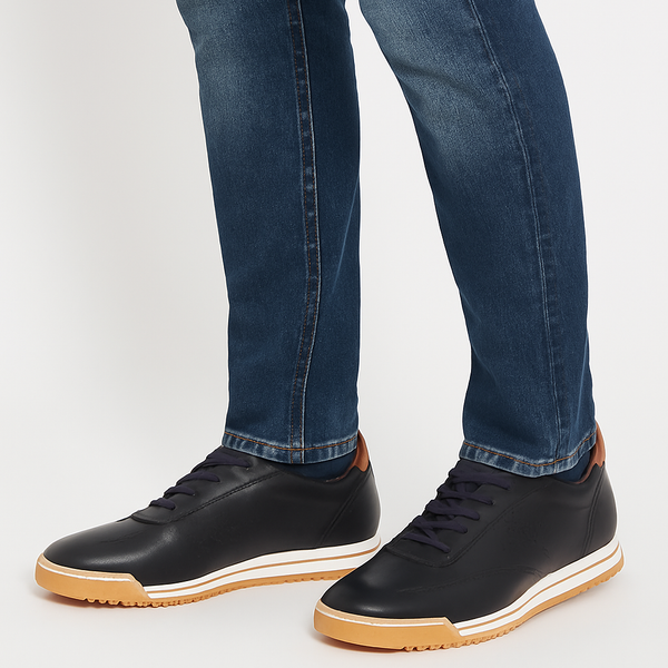 Men's Casual Sneaker In Leather