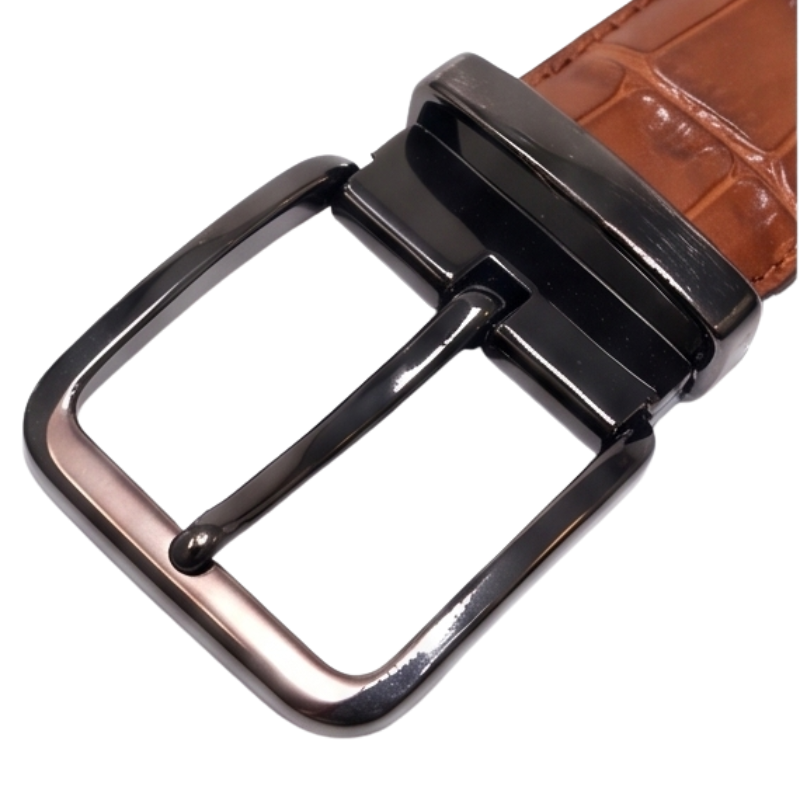 Classic Croc Embossed Genuine Leather Belt