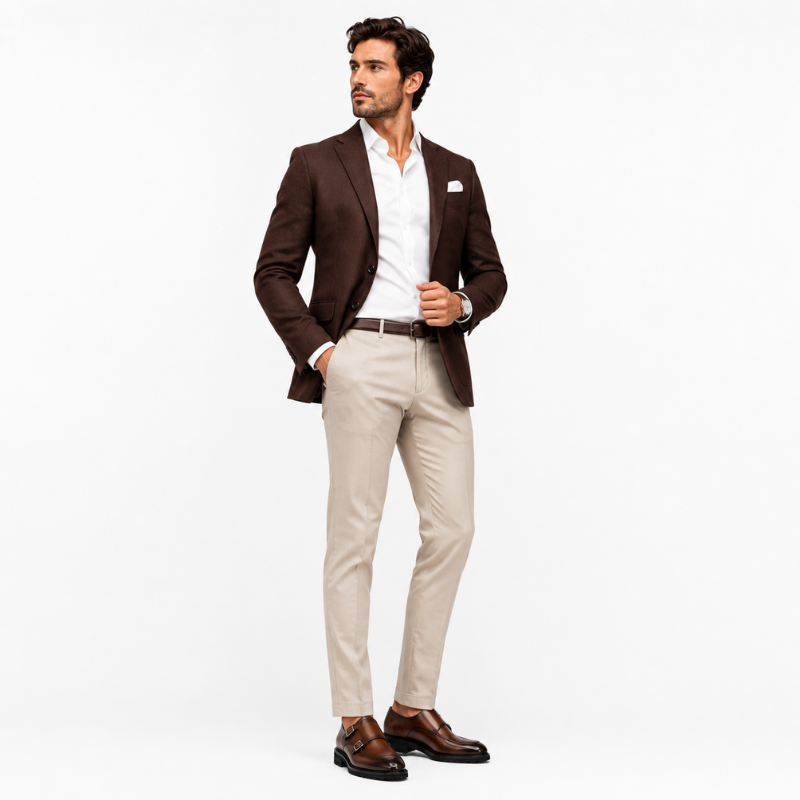 Classic Double Monk Strap Apron-Toe Shoes