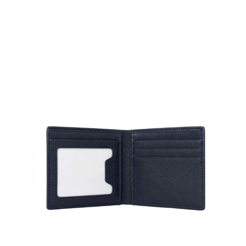 Classic Leather Bi-Fold ID Card Wallet