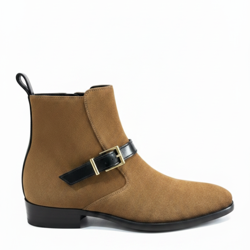 Classic Suede Semi Jodhpur Boots