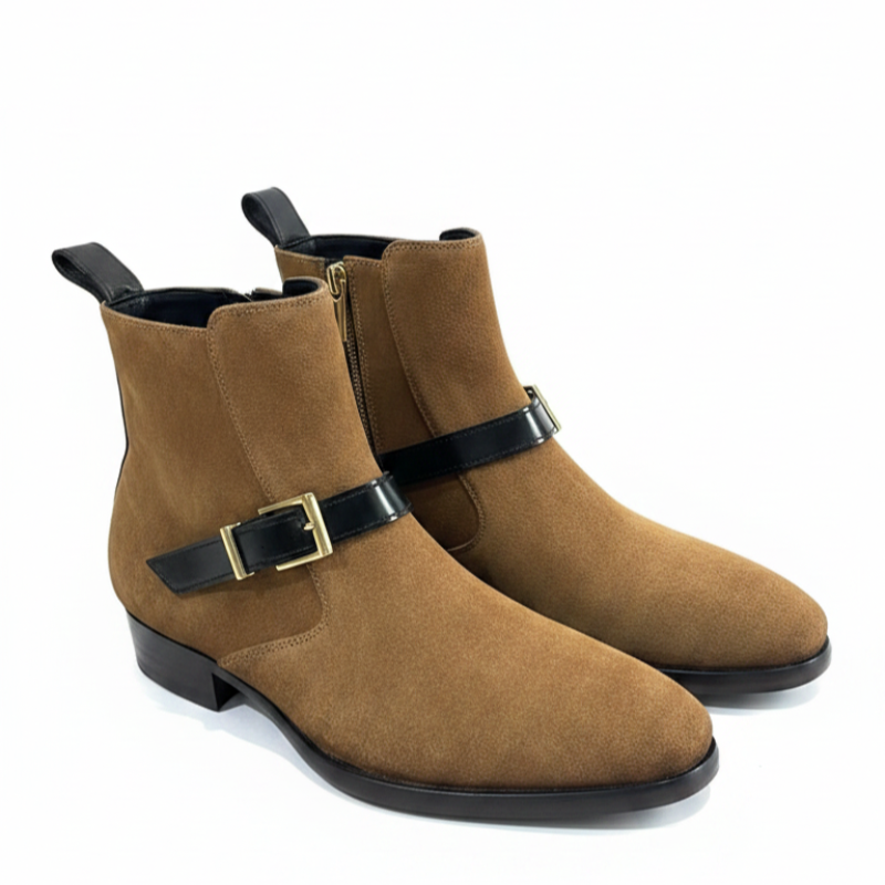 Classic Suede Semi Jodhpur Boots