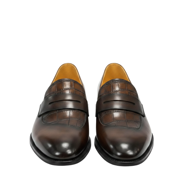 Classic Azure Strap Penny Loafers