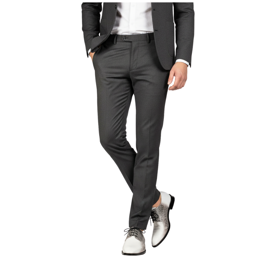 Croc Panel Lace-Up Oxfords