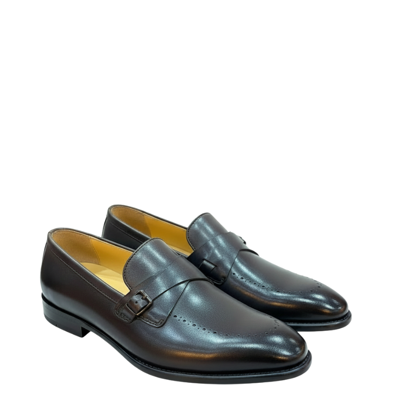 Classic Buckle Leather Formal Loafers