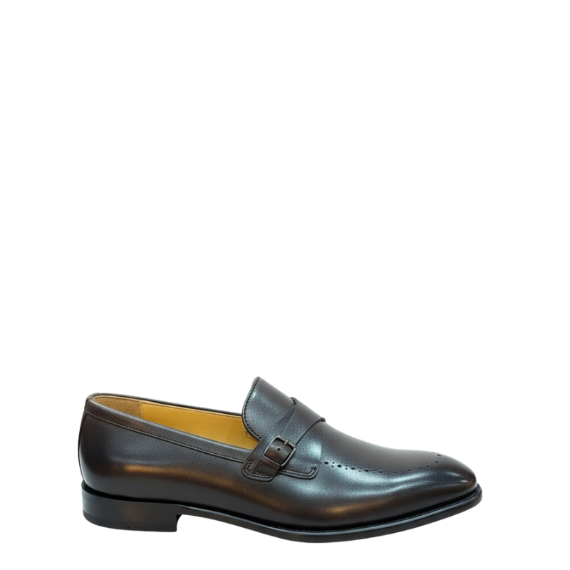 Classic Buckle Leather Formal Loafers