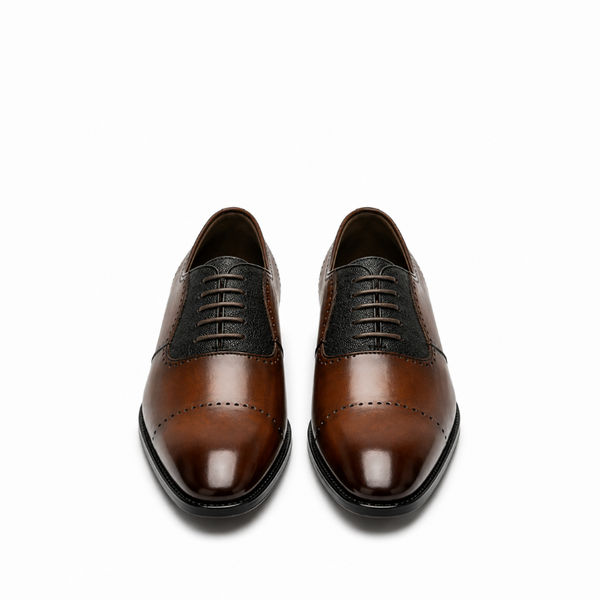 Classic Cap Toe Italian Leather Oxford Shoes