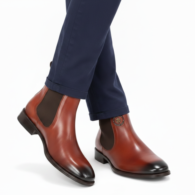 Classic Chelsea Boots With Regal Finish