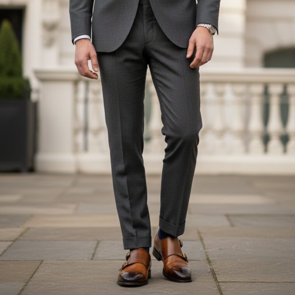 Classic Embodied In Gradient Finish Monk Strap Shoes