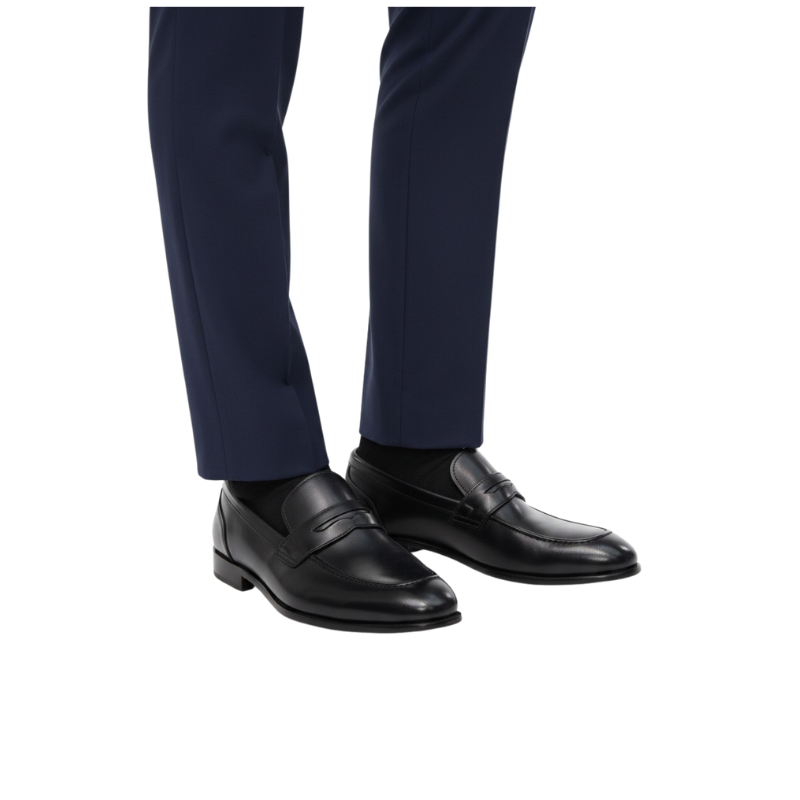 Classic Italian Loafers With Regal Finish