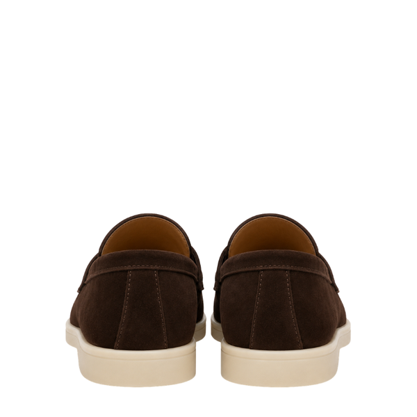 Classic Smooth Suede Craft Flat Sole Penny Loafer