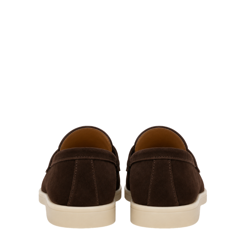 Classic Smooth Suede Craft Flat Sole Penny Loafer