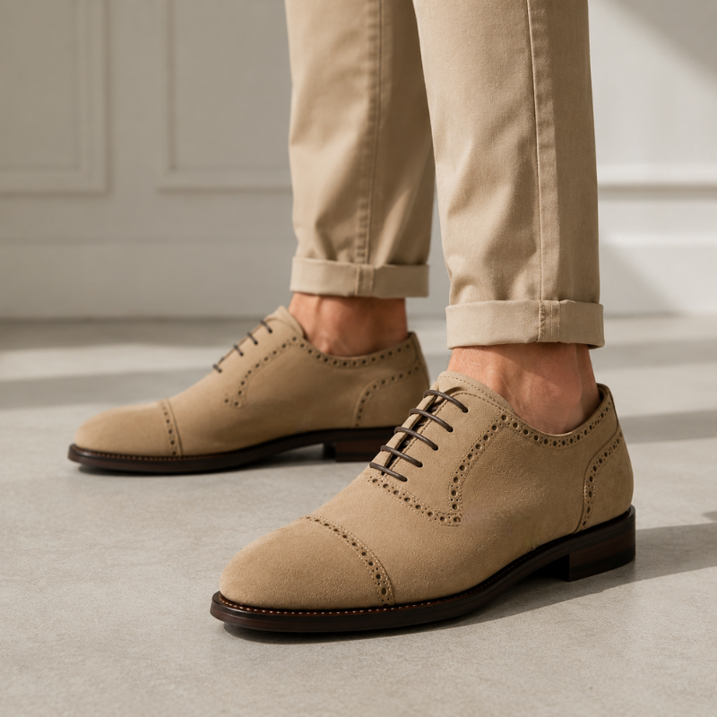 Classic Kai Suede Cap Toe Oxford Shoes