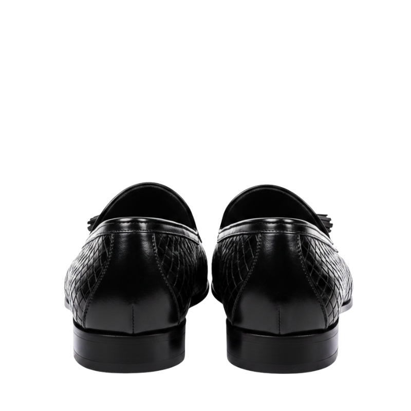 Classic Loafers With Regal Weave Detailing