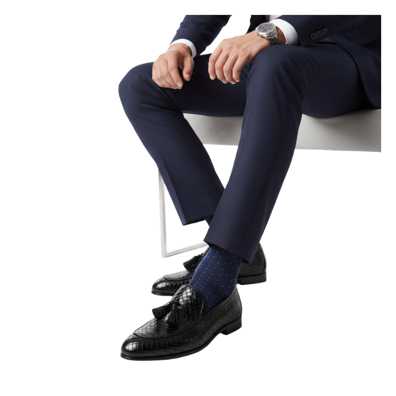 Classic Loafers With Regal Weave Detailing