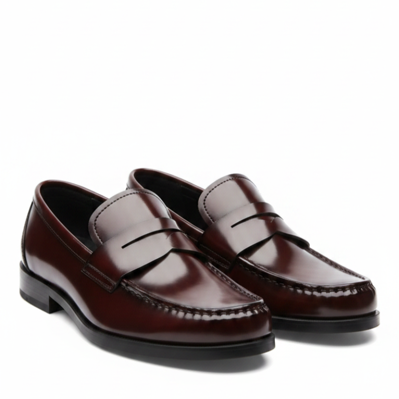 Classic Majesty Moc‑Toe Penny Strap Loafers